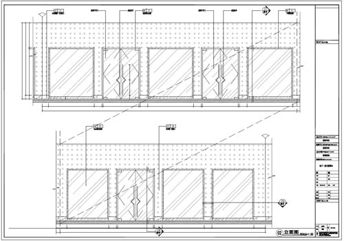 商場深化設計施工圖負一層立面圖2