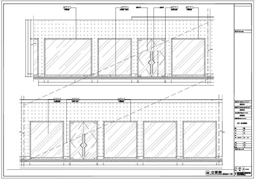 商場深化設計施工圖負一層立面圖08