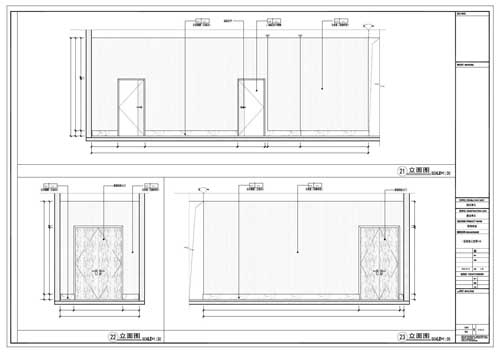 商場深化設計施工圖一層立面圖21-23