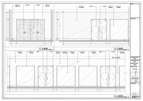 商場深化設計施工圖一層立面圖31-32