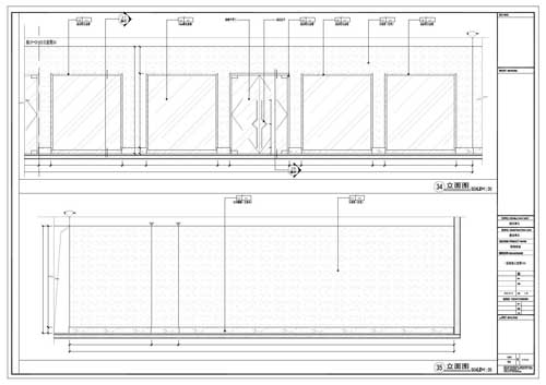 商場深化設計施工圖一層立面圖34-35