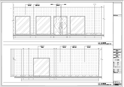 商場深化設計施工圖負一層立面圖43-44