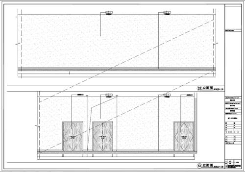 商場深化設計施工圖負一層立面圖53