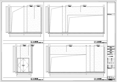商場深化設計施工圖負一層立面圖56-59