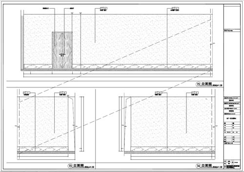 商場深化設計施工圖負一層立面圖73-74