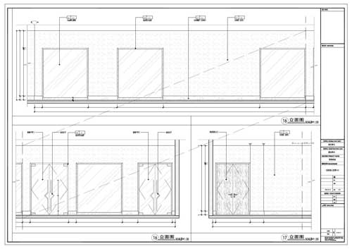 商場深化設計施工圖一層立面圖16-17