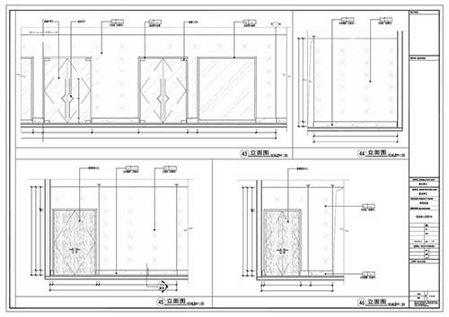 商場深化設計施工圖一層立面圖43-46