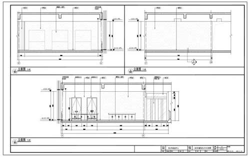 青少年活動中心深化設計施工圖二層C區童玩區4/5/6立面圖