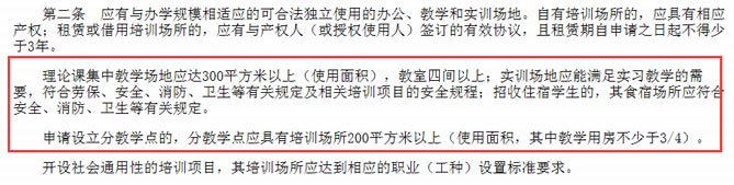 上海市民辦職業培訓機構審批和管理辦法截圖