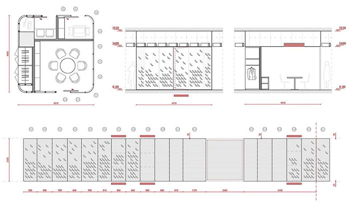 企業總部辦公室會面空間效果圖